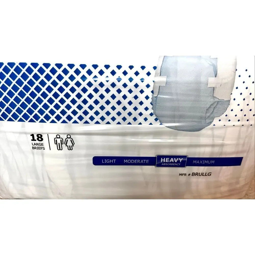 McKesson Incontinence Ultra Briefs 16 Sz L 45”-58” Waist Heavy Absorbency Unisex